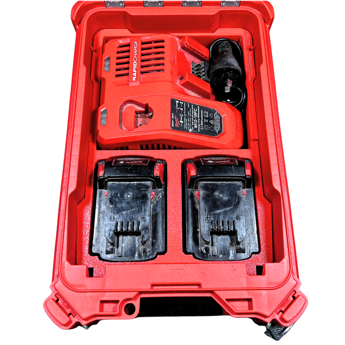 Milwaukee Packout M18 Battery Charger Organiser & Storage – 3D Printed in PETG