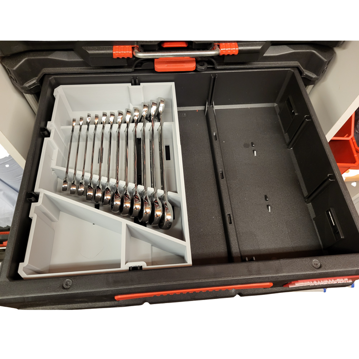 Milwaukee Packout Drawer Spanner/Wrench Organiser β Left or Right Side Fitment For 2-Drawer (48-22-8442) & 3-Drawer (48-22-8443) Packout Toolboxes