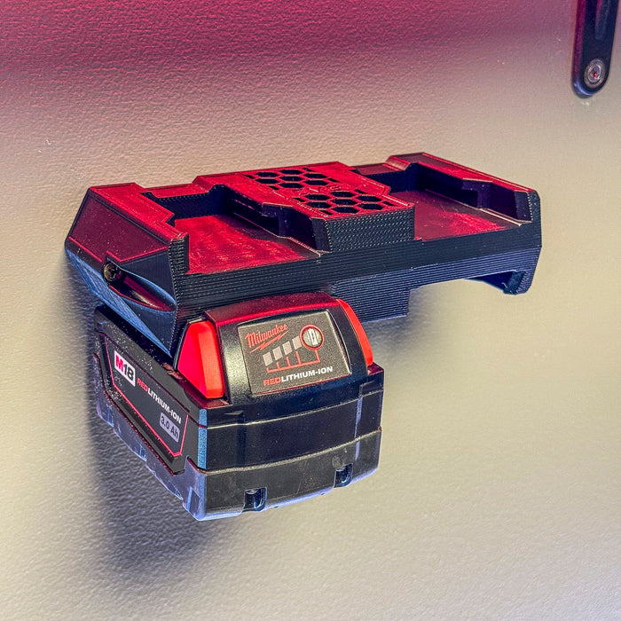Milwaukee 18V Battery Holder (Quad) β Organise Your Milwaukee Batteries with Ease ππ§