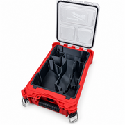 Full view of compact-only insert inside open PACKOUT Compact Organiser