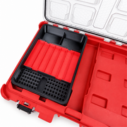 Close-up of bit holders and removable tray fitted in PACKOUT insert