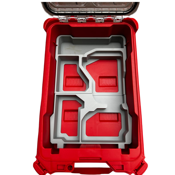 Milwaukee Packout Insert – Gen 3 M18 FUEL Impact Driver + 2-Battery Holder Fits Compact Packout Organiser 48-22-8435 | Model M18FID2-0