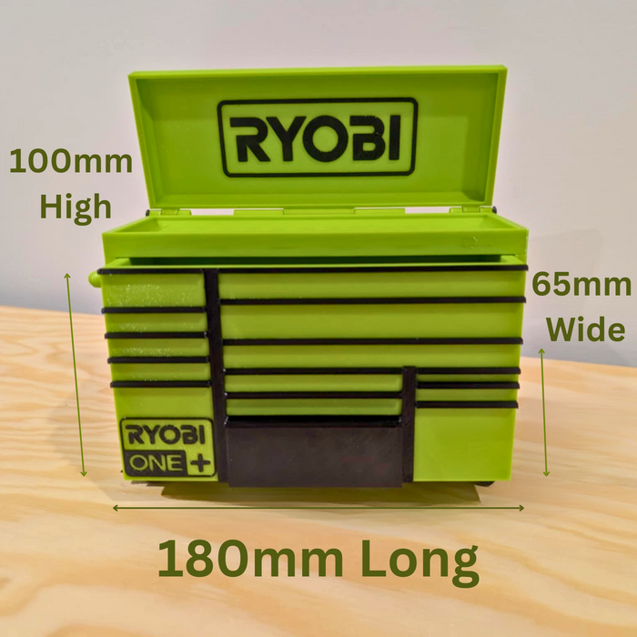 Mini Rolling Tool Box in Green – Organise in Style - Perfect Gift for Dad