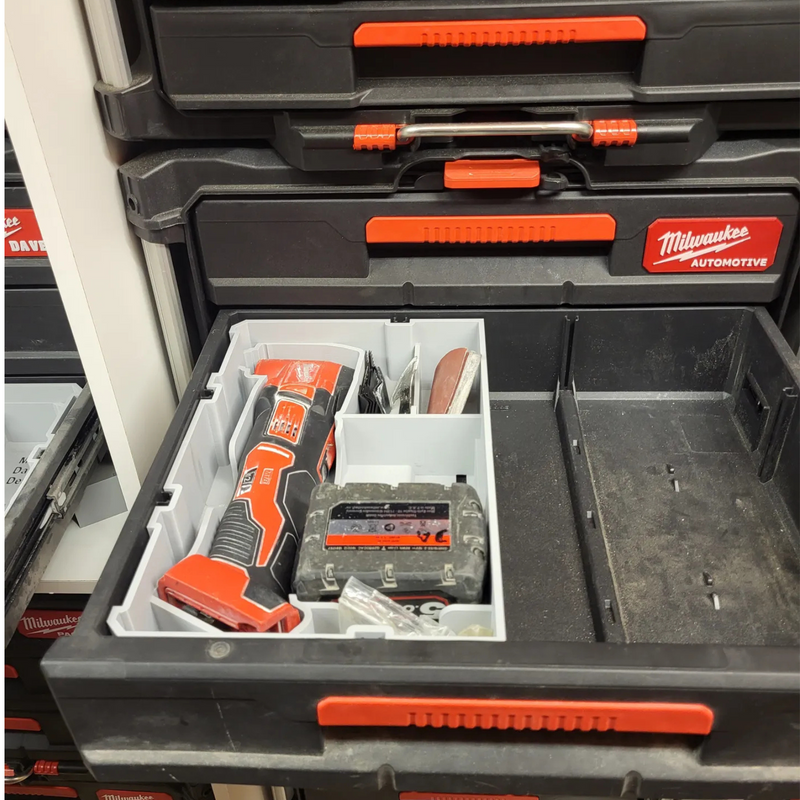 Milwaukee M18 “Brushed” Multitool Packout Insert – Reversible 1/2-Width Organiser