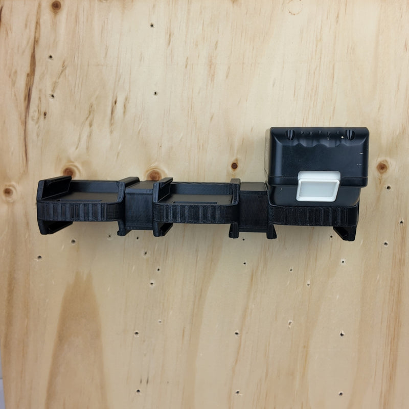 Battery Wall Holder for Makita 18V – 4 or 6 Slot Storage Rack