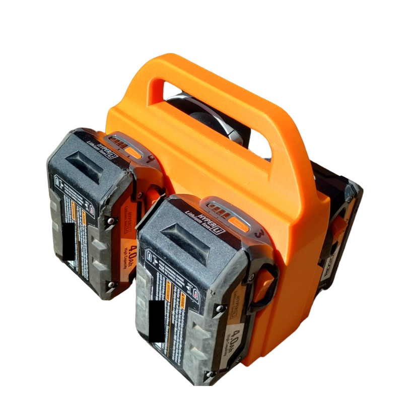 AEG 18V Battery Caddy – 4 Battery Holder - Store 18v Batteries