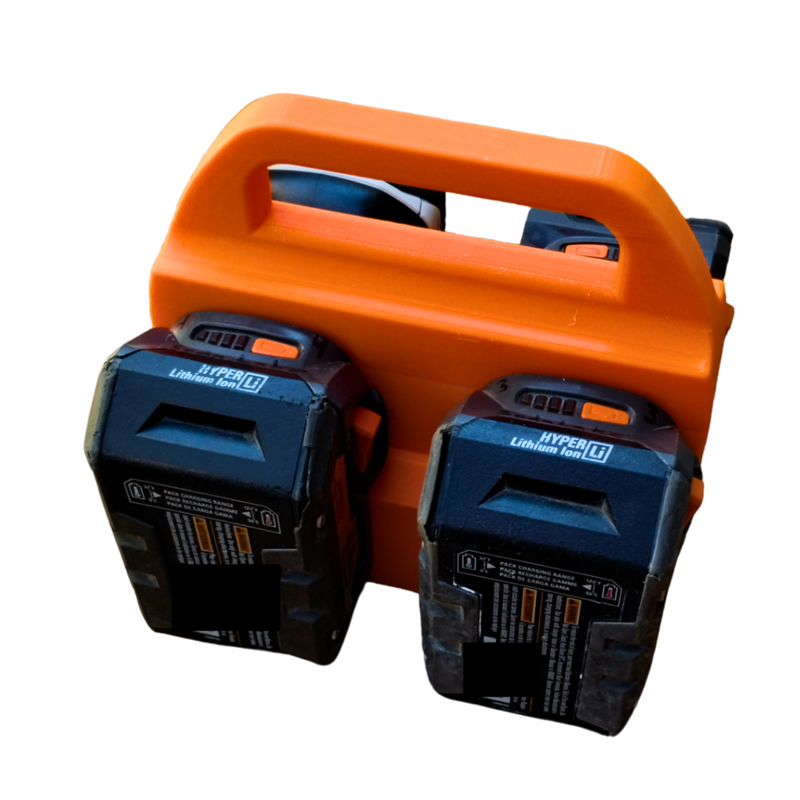 AEG 18V Battery Caddy – 4 Battery Holder - Store 18v Batteries