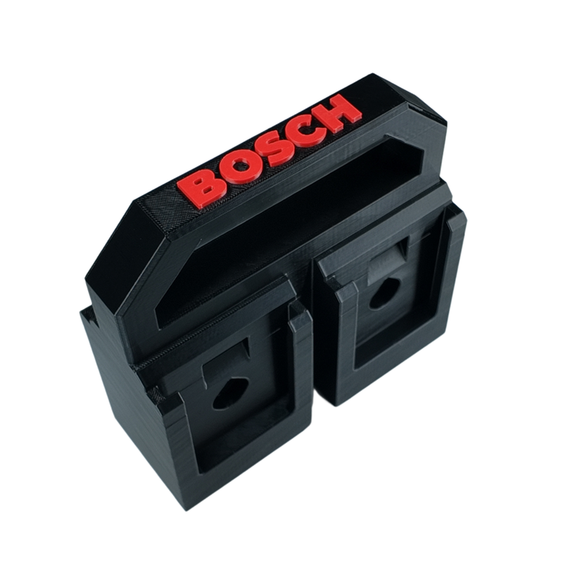 Bosch 18V Battery Caddy – 4-Slot Holder | Portable Battery Carrier