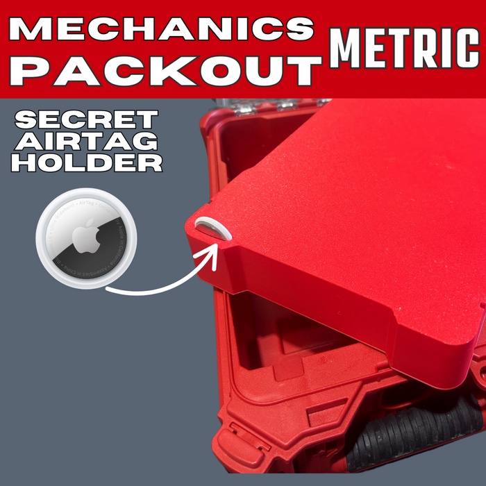 Milwaukee Mechanics Packout Tray – Metric 29-Piece Deep-Socket Holder Fits Milwaukee Packout Compact Organiser (48-22-8435)