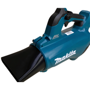Makita 18V LXT blower with the custom short air blade nozzle attached.
