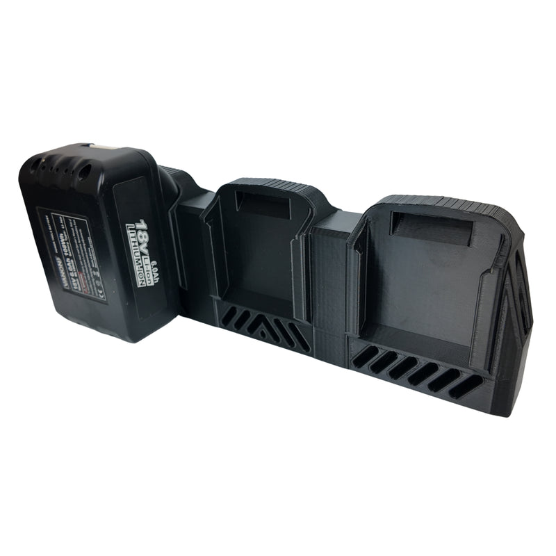 Battery Wall Holder for Makita 18V – 4 or 6 Slot Storage Rack