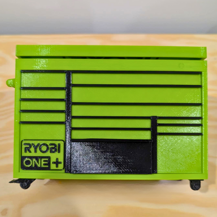 Mini Rolling Tool Box in Green – Organise in Style - Perfect Gift for Dad