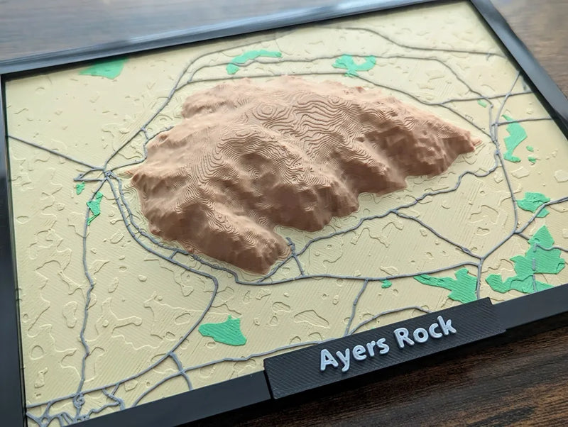 Uluru / Ayers Rock 3D Miniature – Multi-Coloured Landmark Art & Gift