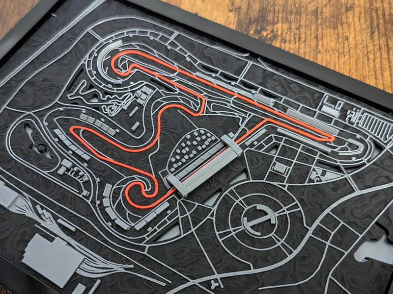Shanghai Circuit 3D Miniature – Multi-Coloured Track Art & Motorsport Gift