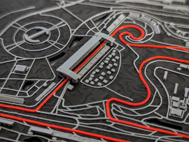 Shanghai Circuit 3D Miniature – Multi-Coloured Track Art & Motorsport Gift