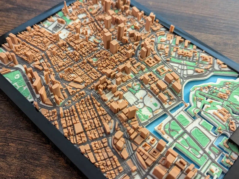 Tokyo Japan 3D Miniature Map – Multi-Coloured City Art & Gift