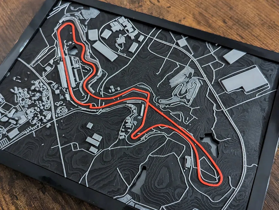 Suzuka Circuit 3D Miniature – Multi-Coloured Track Art & Gift