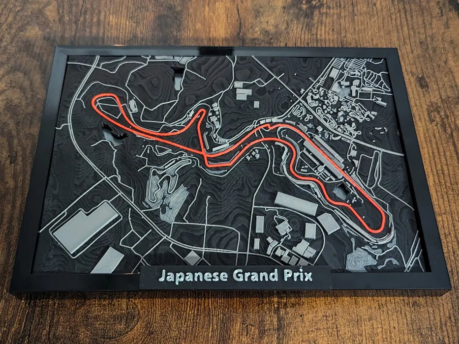 Suzuka Circuit 3D Miniature – Multi-Coloured Track Art & Gift