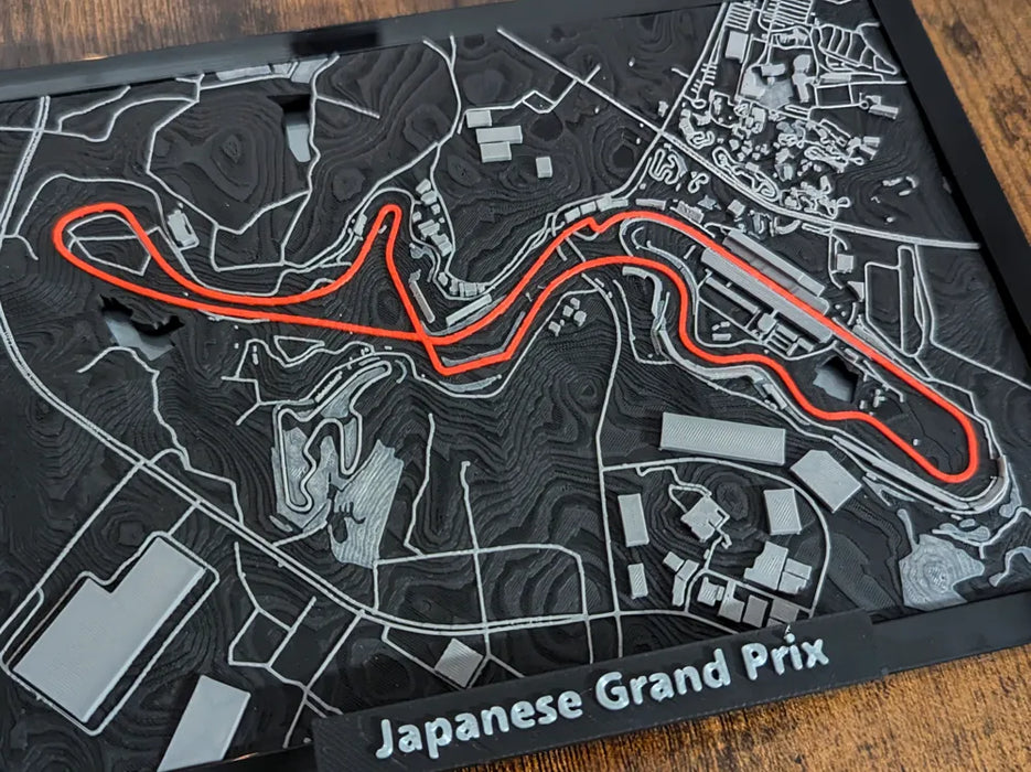 Suzuka Circuit 3D Miniature – Multi-Coloured Track Art & Gift