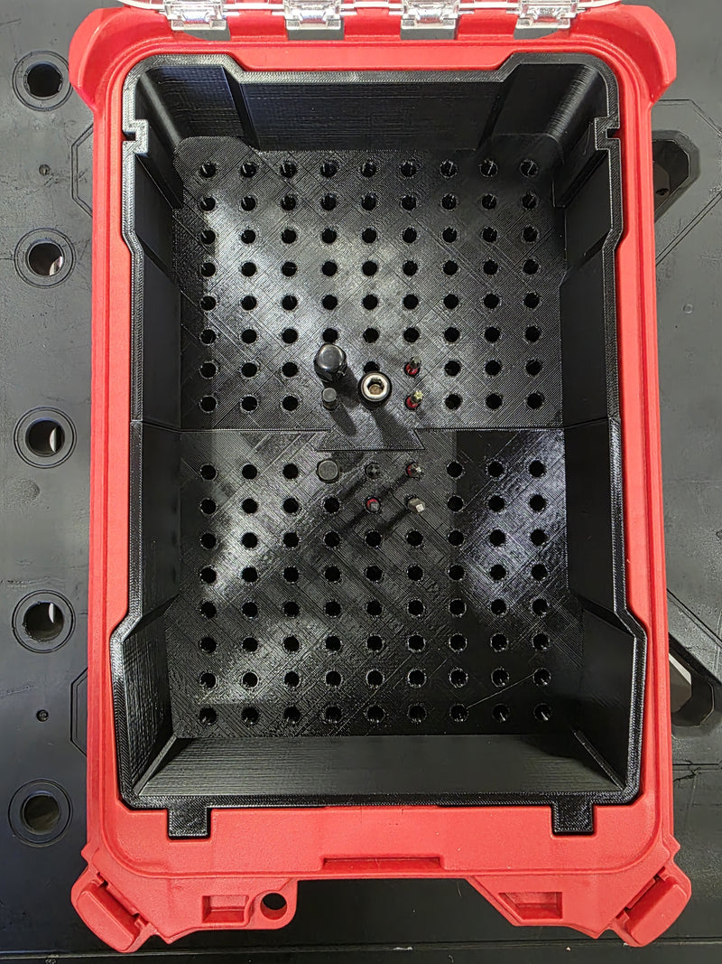 PACKOUT Bit Storage Insert (48-22-8435) – Bits + 1/4” Socket Driver Organiser | PETG