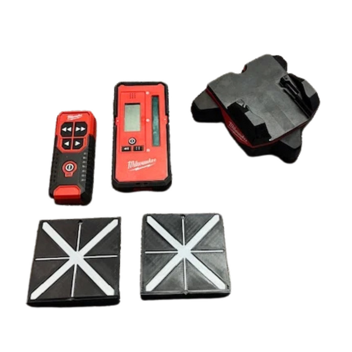 Milwaukee Laser Alignment Base Packout Insert – Custom Insert for Compact Packout Organiser 48-22-8435 - 3D Printed Tools - Home Improvement