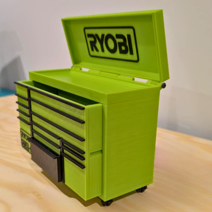 Mini Rolling Tool Box in Green – Organise in Style - Perfect Gift for Dad