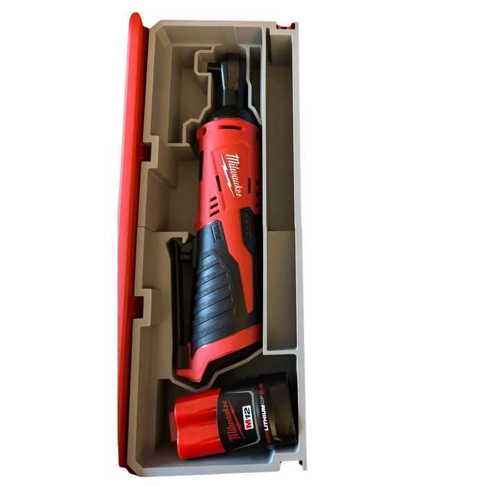 Milwaukee M12 3/8" Ratchet Packout Organiser Insert – Custom Tool Storage for Model 2457-20