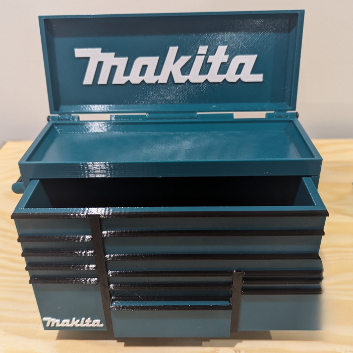 Mini Rolling Tool Box with Makita Logo – Perfect Gift for Dad - Mini Storage Aus