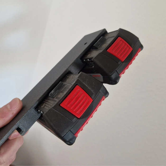 Bosch Professional 18V Battery Wall Mount | 1, 2, or 3 Holder Options | 3D Printed in PETG