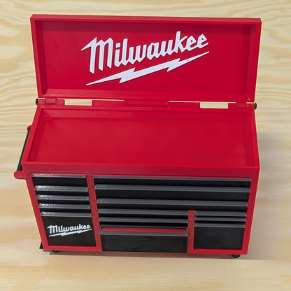 Mini Desk Tool Chest with Lid - Multiple Colour/Brands | Perfect Gift for Dad