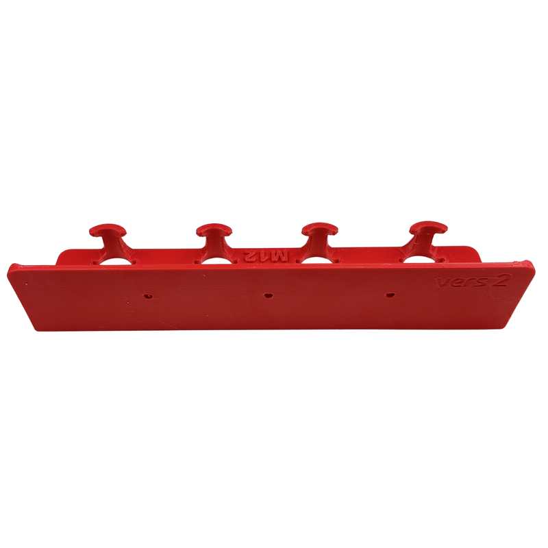 Milwaukee M12 Battery Holder – 4 Slot Wall Mount | PETG | Australian Made