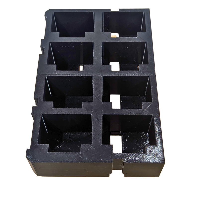 Milwaukee PACKOUT 8× M18 Battery Insert – Storage for 2-Drawer System