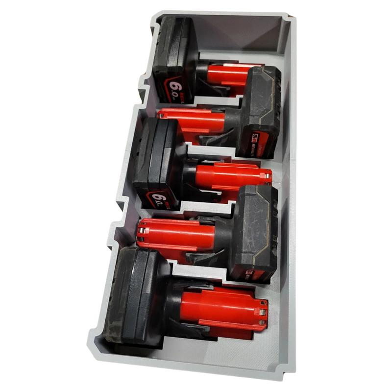Milwaukee Packout Battery Insert – 5x M12 High Output & 6x 2Ah Battery Holder