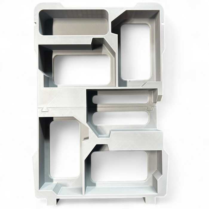 M18 Battery Holder for Milwaukee Packout – 5 Slot Insert | Fits Compact Organiser  4822-8435 Secure, Organised Battery Storage