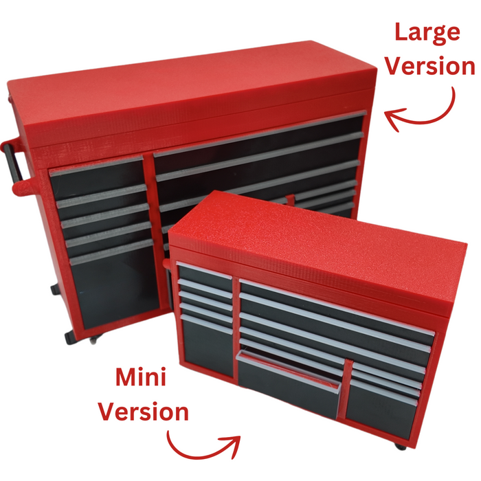 XL Mini Desk Tool Chest Organiser – 270 x 165 x 96mm | Workshop-Style Storage - Perfect Gift for Dad