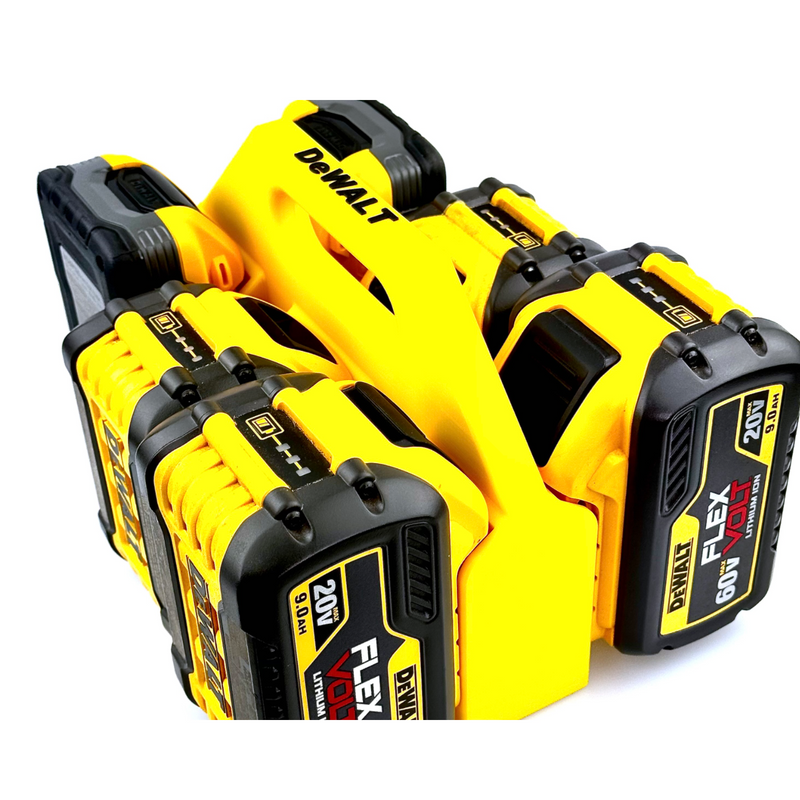 DeWALT 20V / 20V Max Battery Caddy – 4 or 6 Slot Heavy-Duty Holder | Australian Made