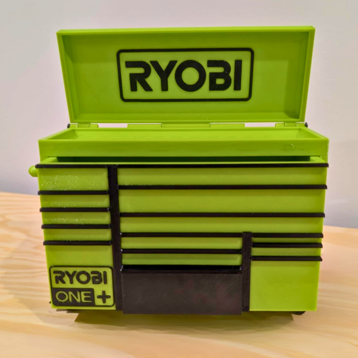 Mini Rolling Tool Box in Green – Organise in Style - Perfect Gift for Dad