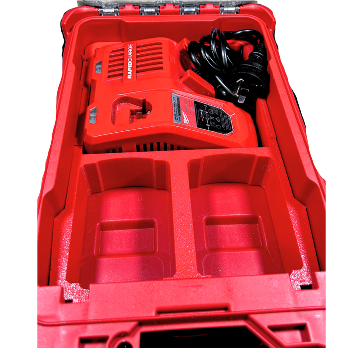 Milwaukee Packout M18 Battery Charger Organiser & Storage – 3D Printed in PETG