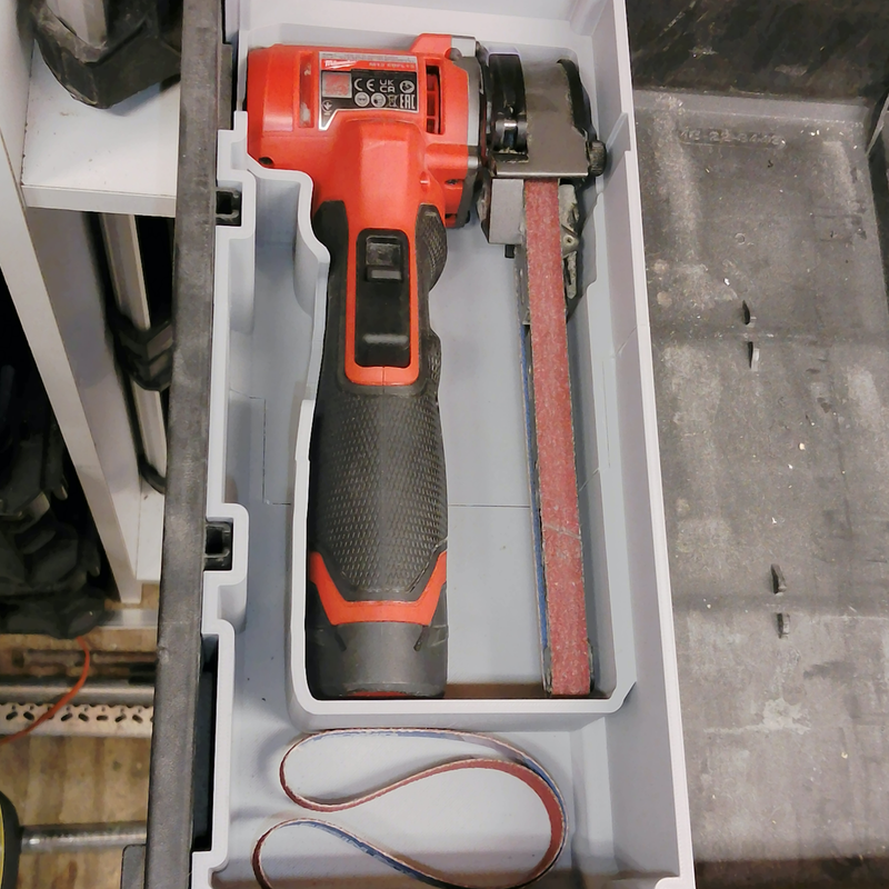 Milwaukee M12 Belt File Packout Drawer Insert