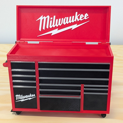 Mini Desk Tool Chest with Lid - Multiple Colour/Brands | Perfect Gift for Dad