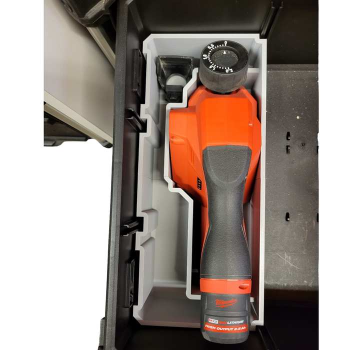Milwaukee Packout Drawer Insert for M12 Planer – Left-Side 2-Drawer System | Minimal Tool-Only or 2 Ah Battery Storage | PETG Made in Australia