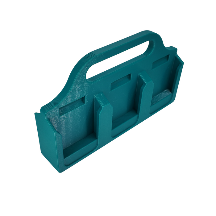 Makita 18V Battery Caddy – 4 or 6 Slot Holder - Store Makita 18V Batteries with This 3D Printed Tool | Perfect Home Improvement Gift for Him