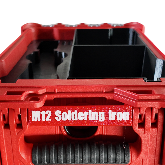 Milwaukee Packout M12 Soldering Iron Insert - 48-22-8435 Compact Organiser – 3D Printed Tools