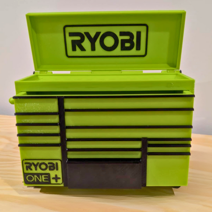 Mini Rolling Tool Box in Green – Organise in Style - Perfect Gift for Dad