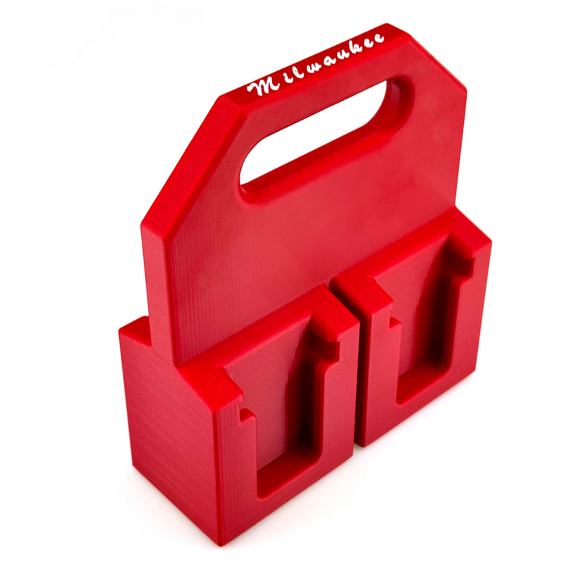 M18 Battery Caddy – 4 or 6 Slot Holder - Store M18 Batteries with This 3D Printed Tool