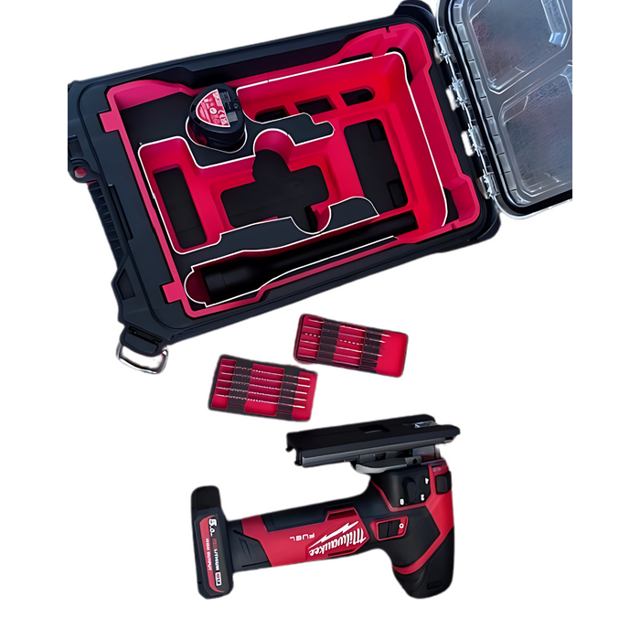 Milwaukee M12 FJS FUEL Jigsaw Packout Insert – Fits Compact Organiser 4822-8435 | Space for 2 Batteries &amp; Blades