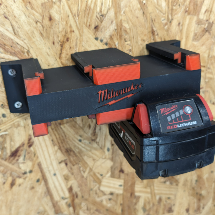 Milwaukee M18 Battery 4× Packout Wall Mount – Built to Match the Milwaukee Look