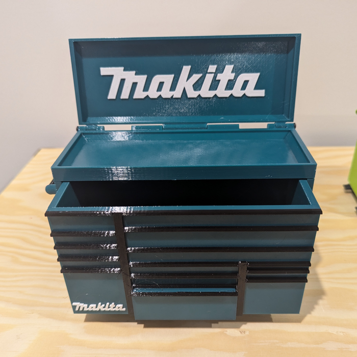 Mini Rolling Tool Box with Makita Logo – Perfect Gift for Dad - Mini Storage Aus