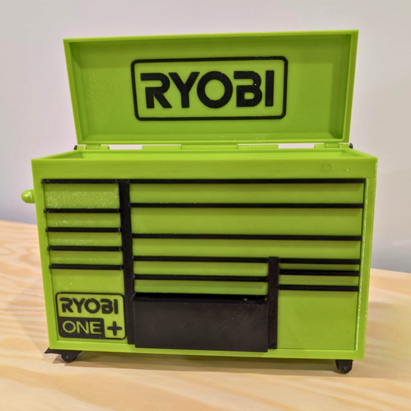 Mini Rolling Tool Box in Green – Organise in Style - Perfect Gift for Dad