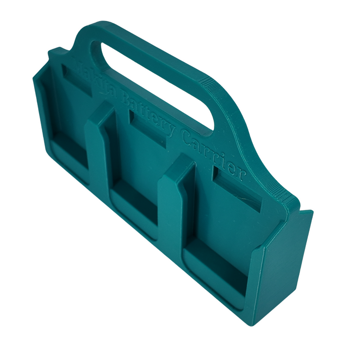 Makita 18V Battery Caddy – 4 or 6 Slot Holder - Store Makita 18V Batteries with This 3D Printed Tool | Perfect Home Improvement Gift for Him